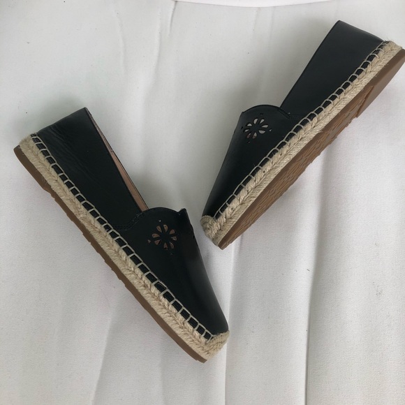 Kate Spade Gillian Black Espadrille Slip On Shoes - Picture 4 of 8